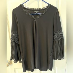 Alfani Black Bell Sleeve Blouse